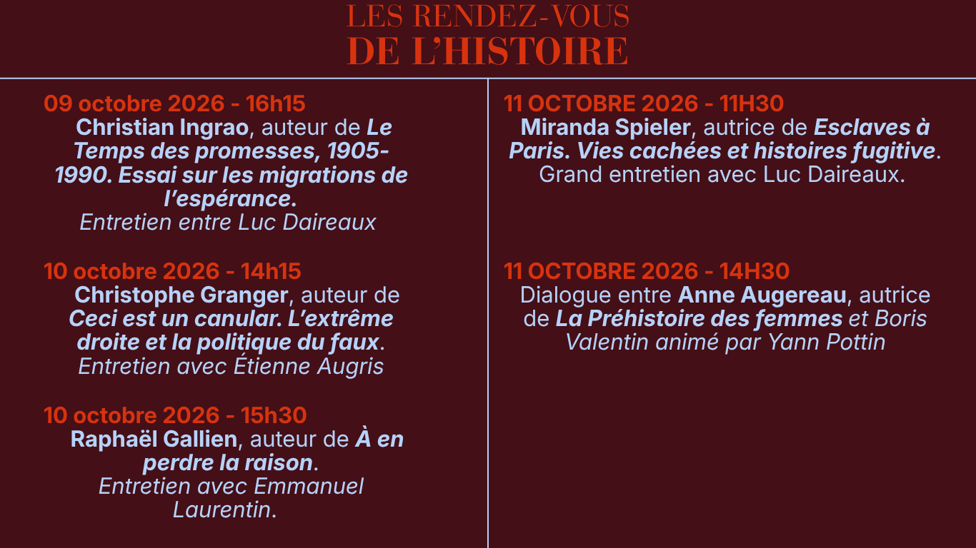 les Rendez-vous de l’histoire de blois 
