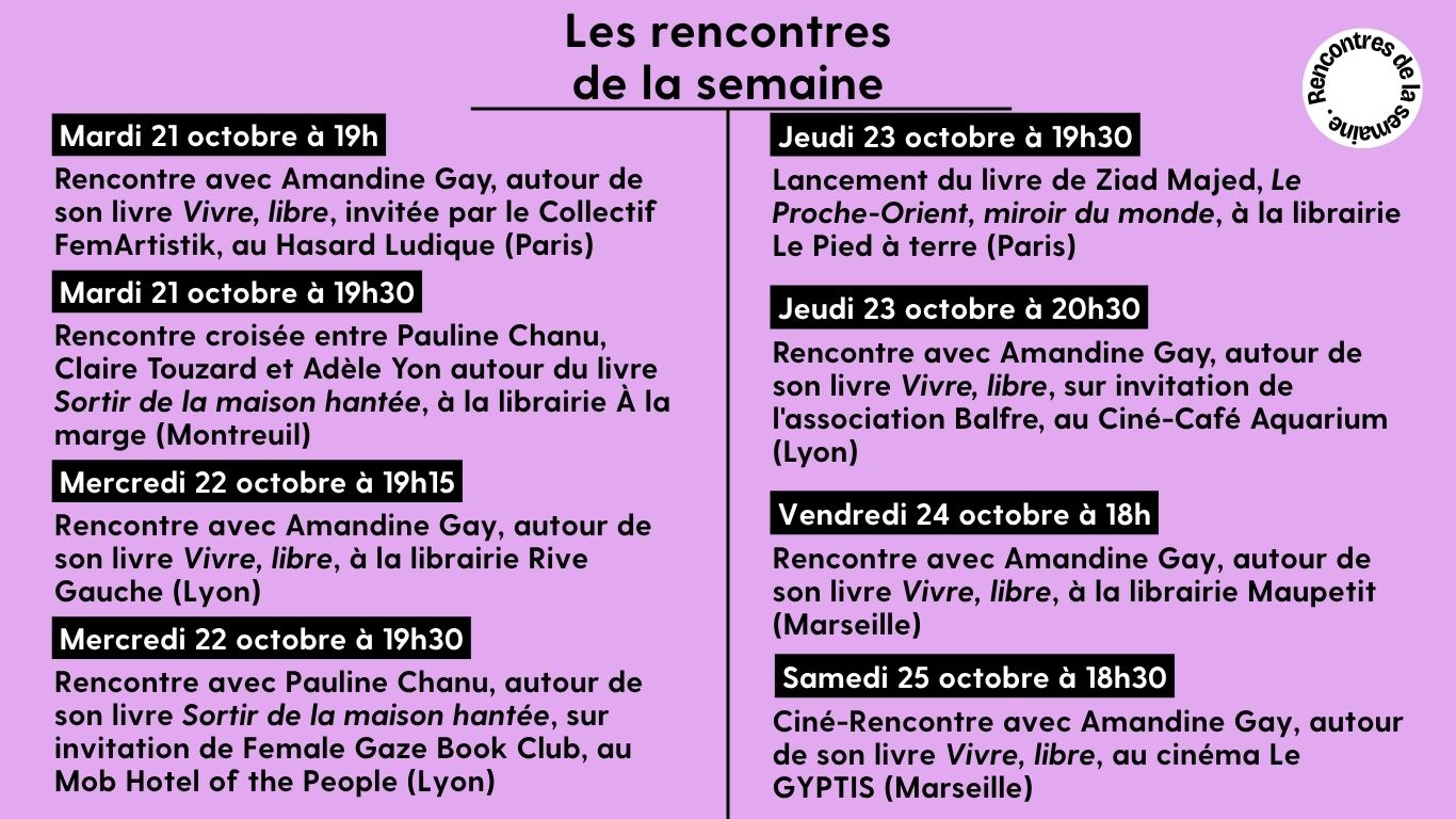 [LES RENCONTRES DE LA SEMAINE]