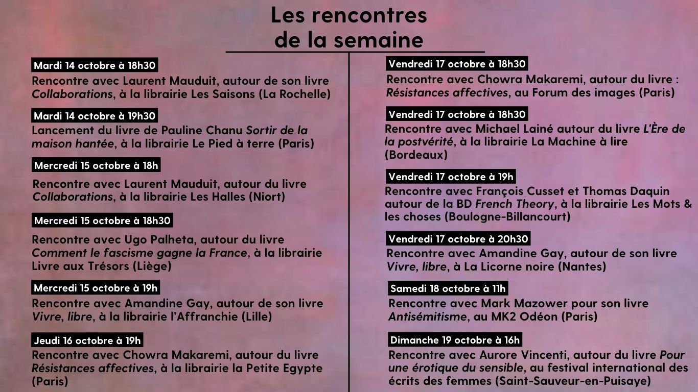 LES RENCONTRES DE LA SEMAINE