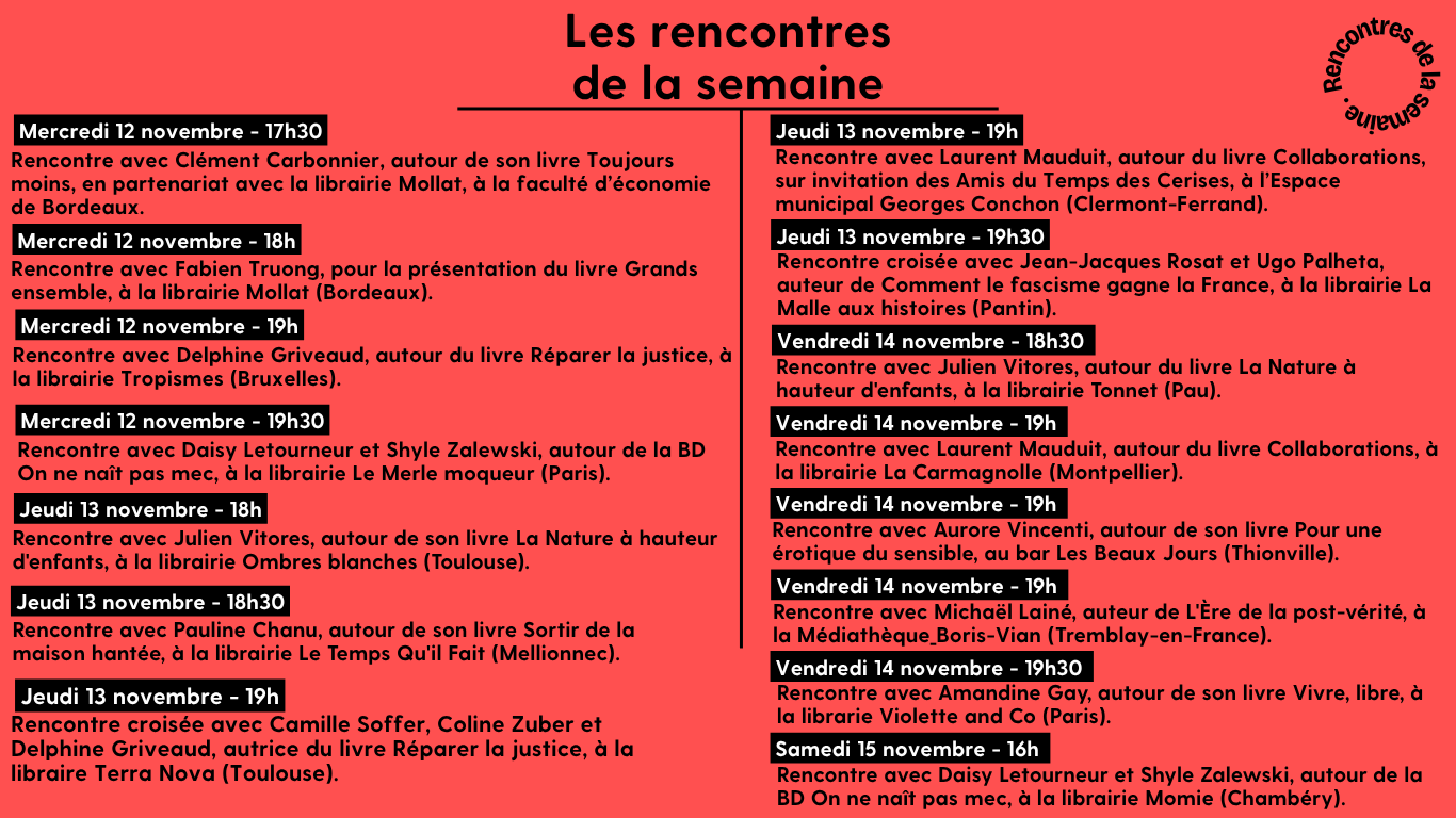 LES RENCONTRES DE LA SEMAINE