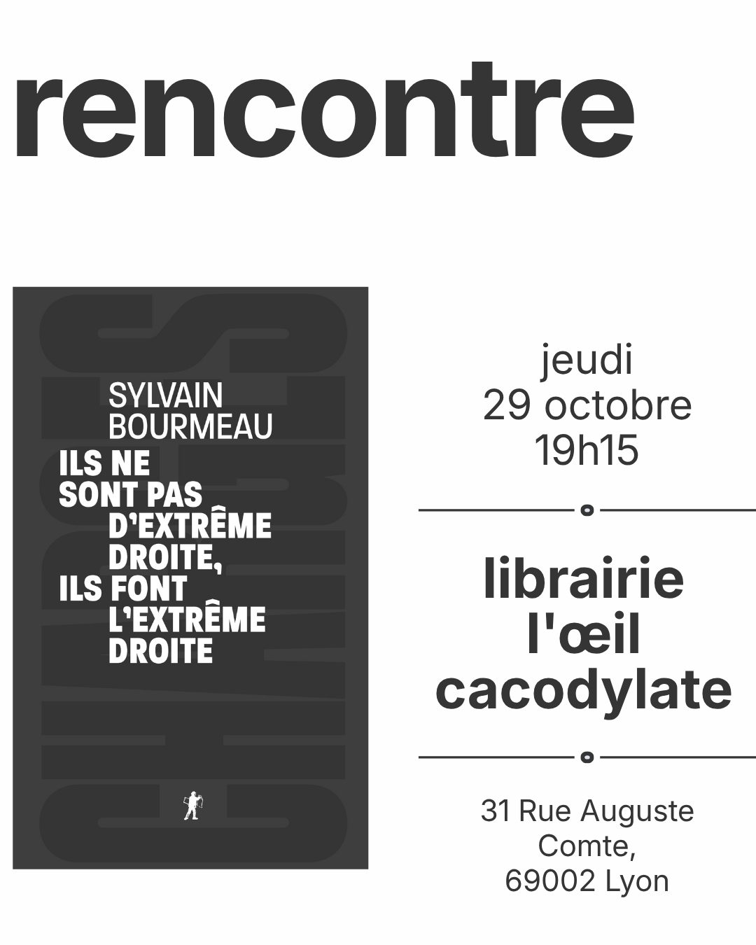 LIBRAIRIE L' OEIL CACODYLATE [Lyon]