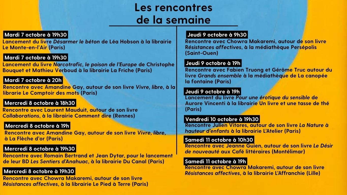 LES RENCONTRES DE LA SEMAINE 