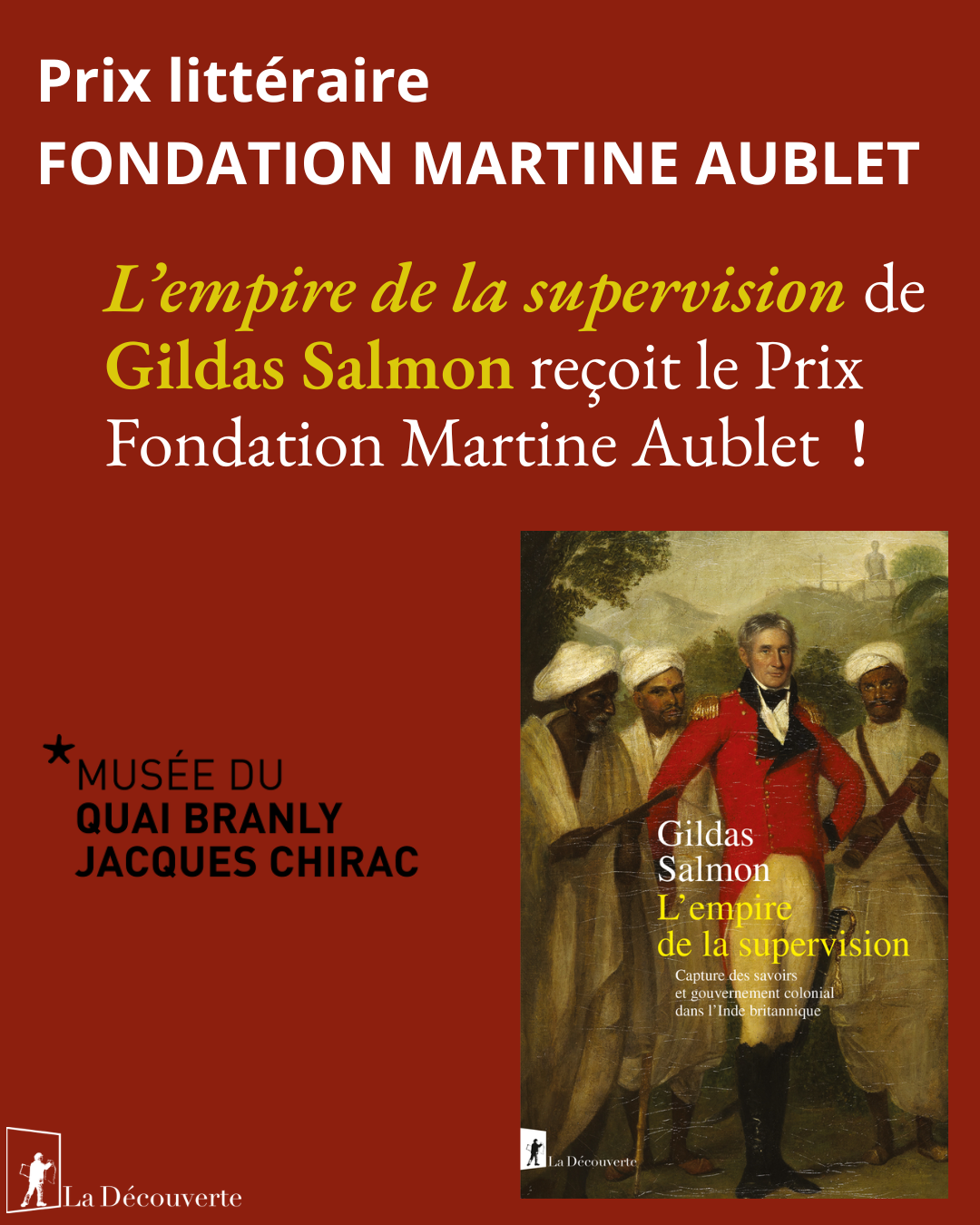 Prix littéraire de la Fondation Martine Aublet 2026