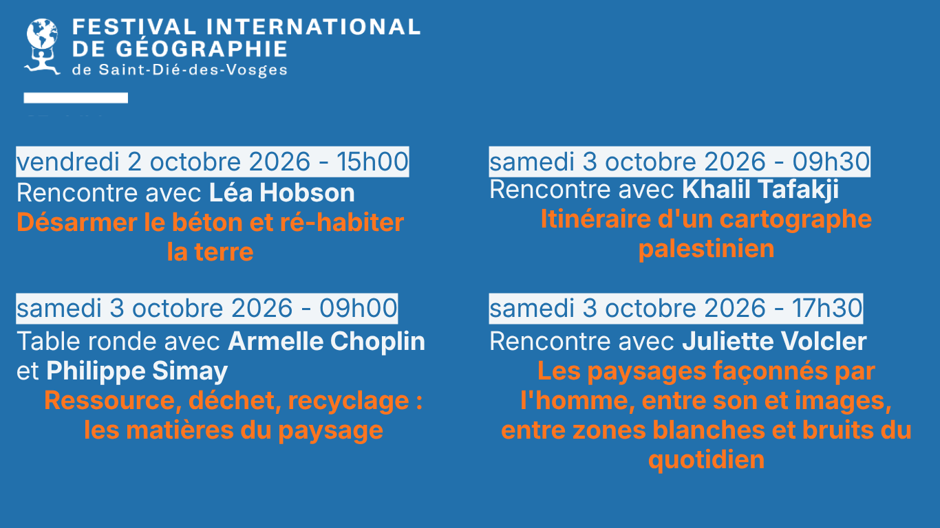 Festival international de géographie Saint-Dié